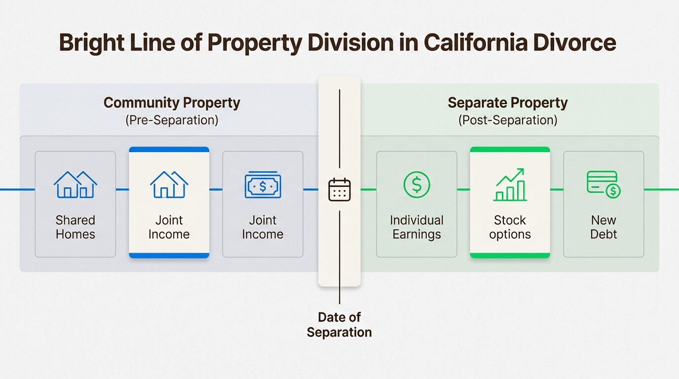 The separation date serves as a critical financial boundary, determining which assets remain yours and which are shared.